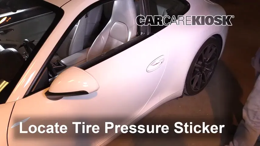 2013 Porsche 911 Carrera S 3.8L 6 Cyl. Coupe Tires & Wheels Check Tire Pressure